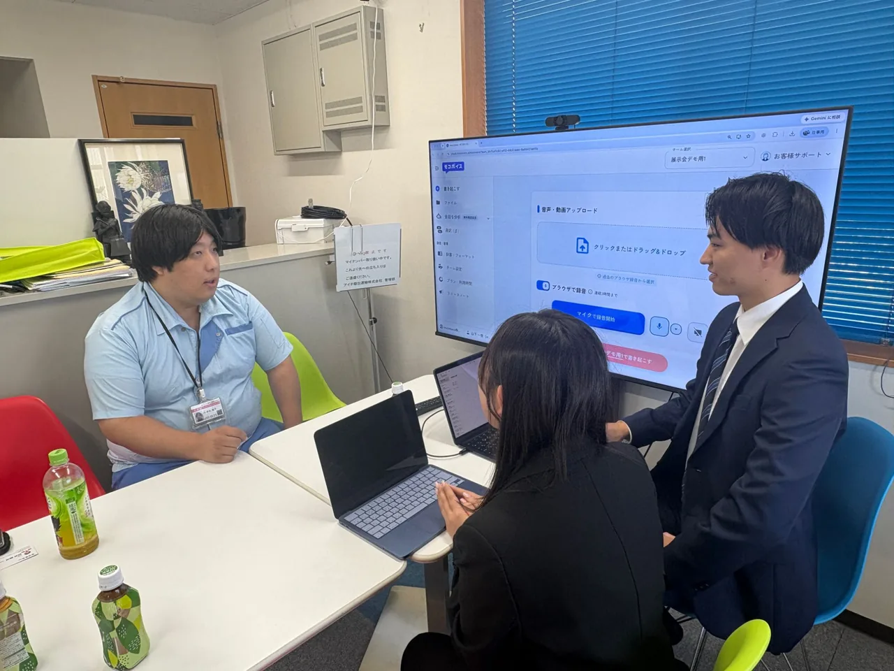 インタビューに答える井元様