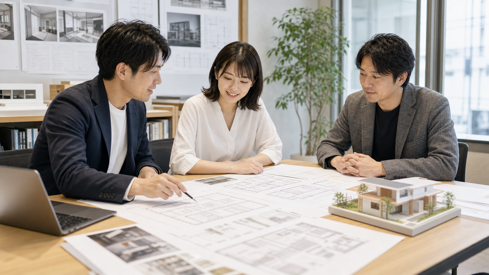 建築設計の現場で音声記録を活用する現場