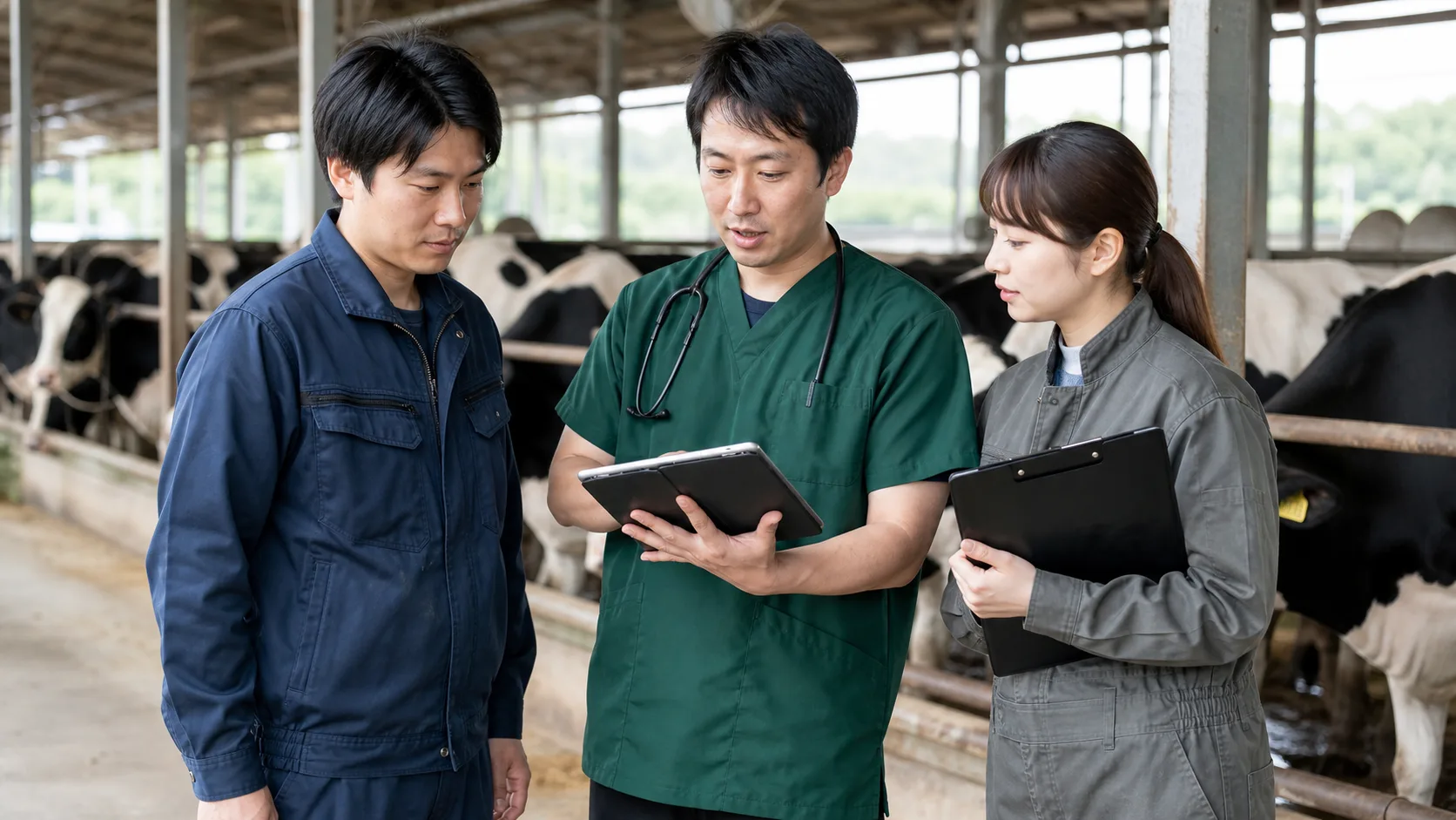 産業動物診療所で音声記録を活用する現場