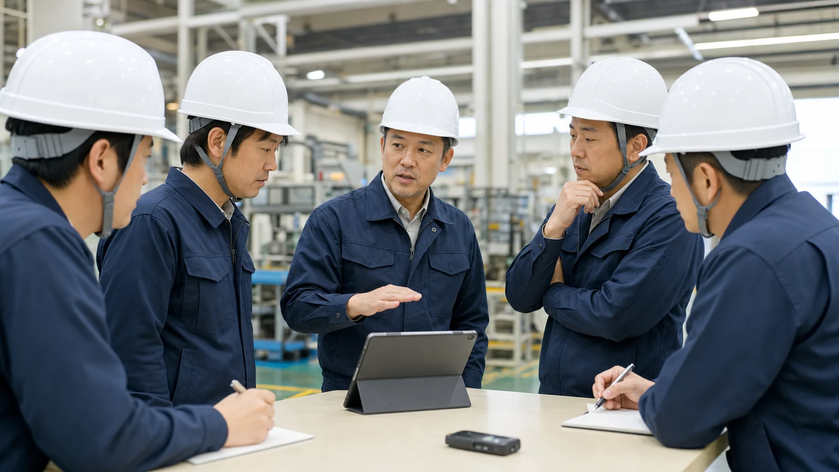 製造工場の現場で音声記録を活用する現場