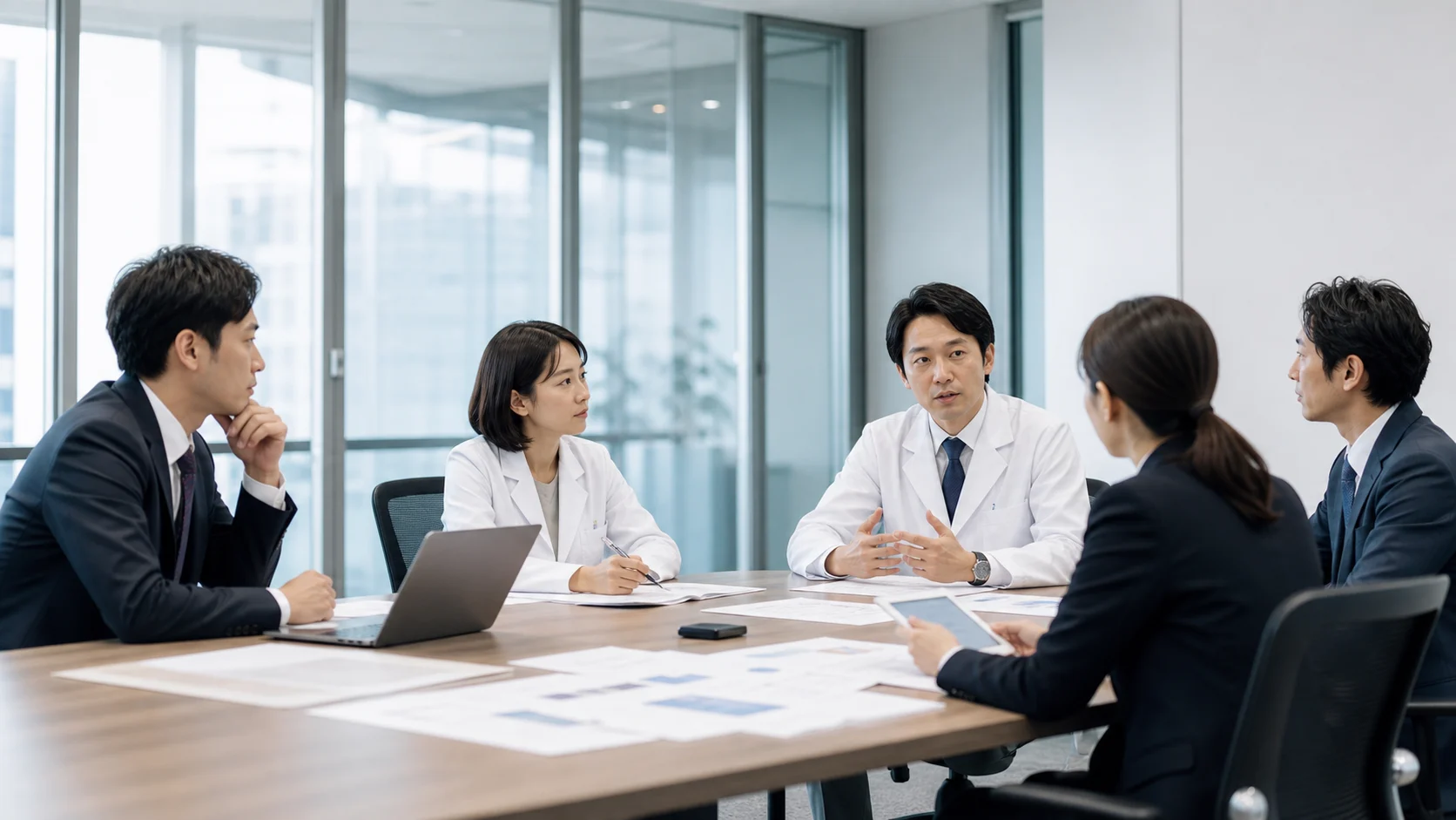 製薬会社の現場で音声記録を活用する現場